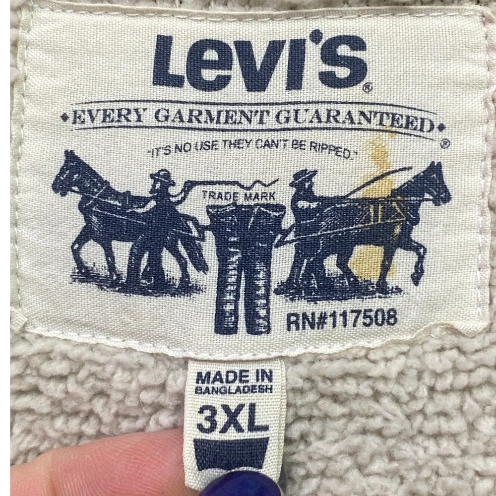 Levi's Jacket‎ Mens 3XL Chore Coat Sherpa Workwear Utility Gorpcore Streetwear - Picture 6 of 11